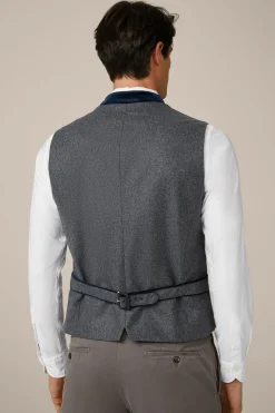 Trachten-Weste Au In Grau/Navy