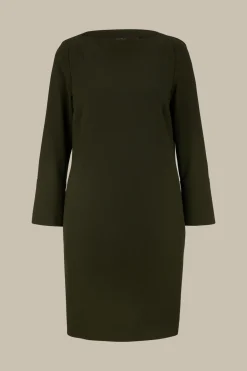 Wollcrepe-Eggshape-Kleid In