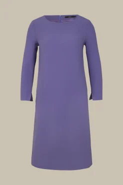 Wollcrepe-Kleid In