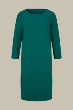 Wollcrepe-Kleid In