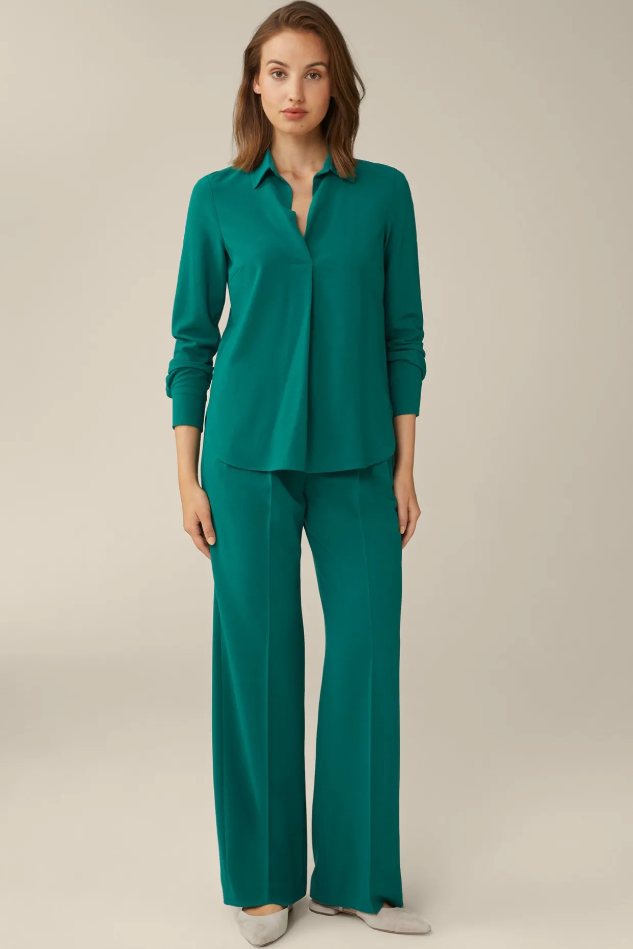 Wollcrepe-Marlene-Hose In