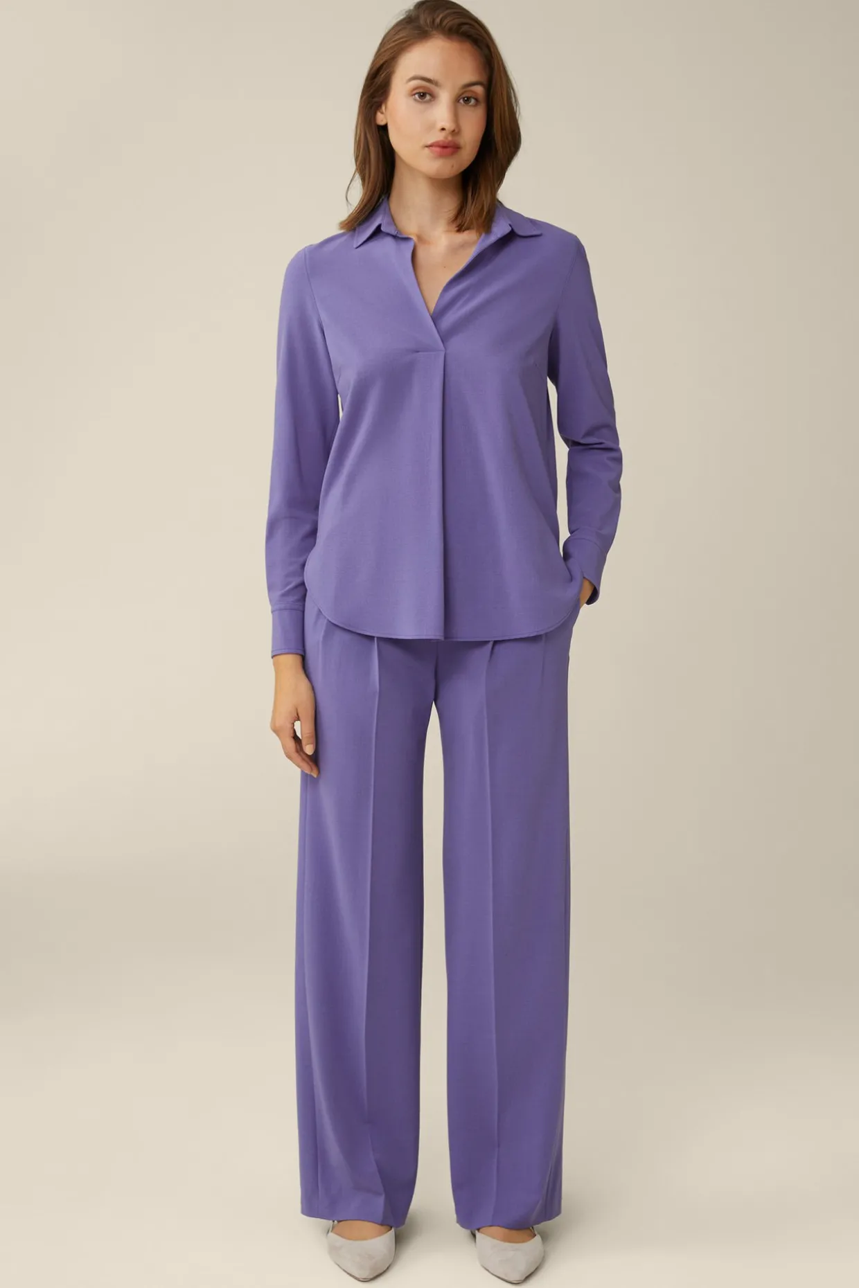 Wollcrepe-Marlene-Hose In