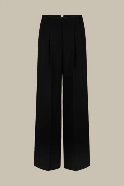 Wollcrepe-Palazzo-Hose In