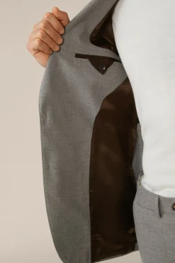 Woll-Flanell-Baukasten-Sakko Sono Mit Stretch In