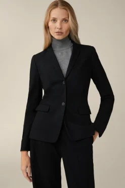 Wolljersey-Blazer In