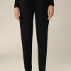 Wolljersey-Bundfalten-Hose In