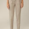 Wolljersey-Bundfalten-Hose In
