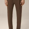 Wolljersey-Bundfaltenhose Floro In