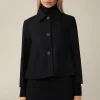 Wolljersey-Kurz-Blazer In
