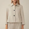 Wolljersey-Kurz-Blazer In