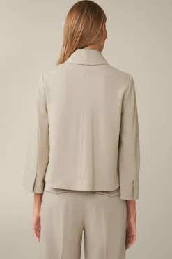 Wolljersey-Kurz-Blazer In