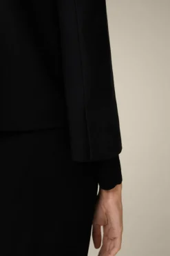 Wolljersey-Kurz-Blazer In