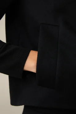 Wolljersey-Kurz-Blazer In