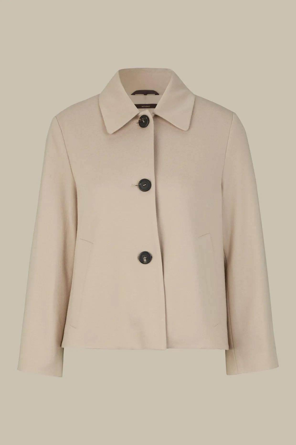 Wolljersey-Kurz-Blazer In