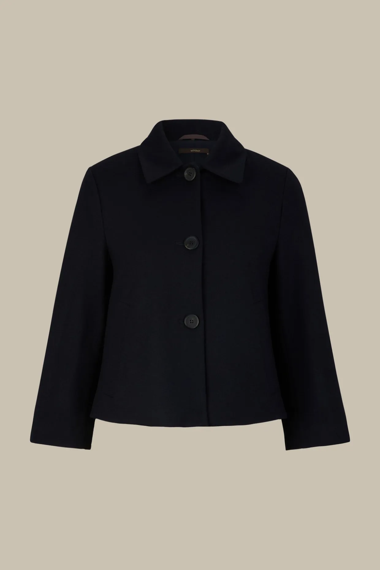 Wolljersey-Kurz-Blazer In