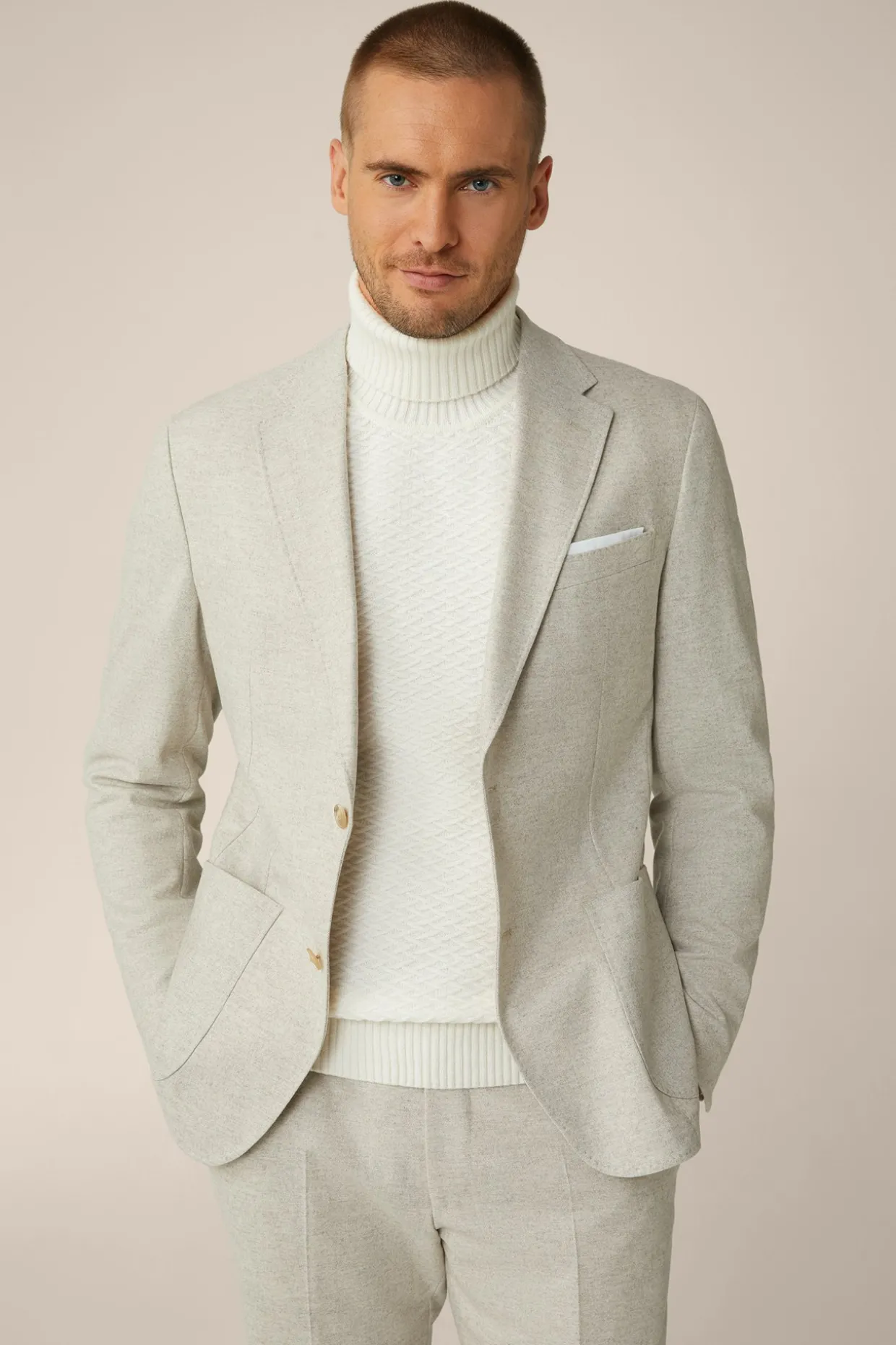Wollmix-Baukasten-Sakko Giro Mit Cashmere In