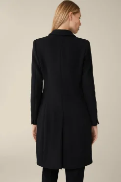 Wollmix-Blazer-Mantel In
