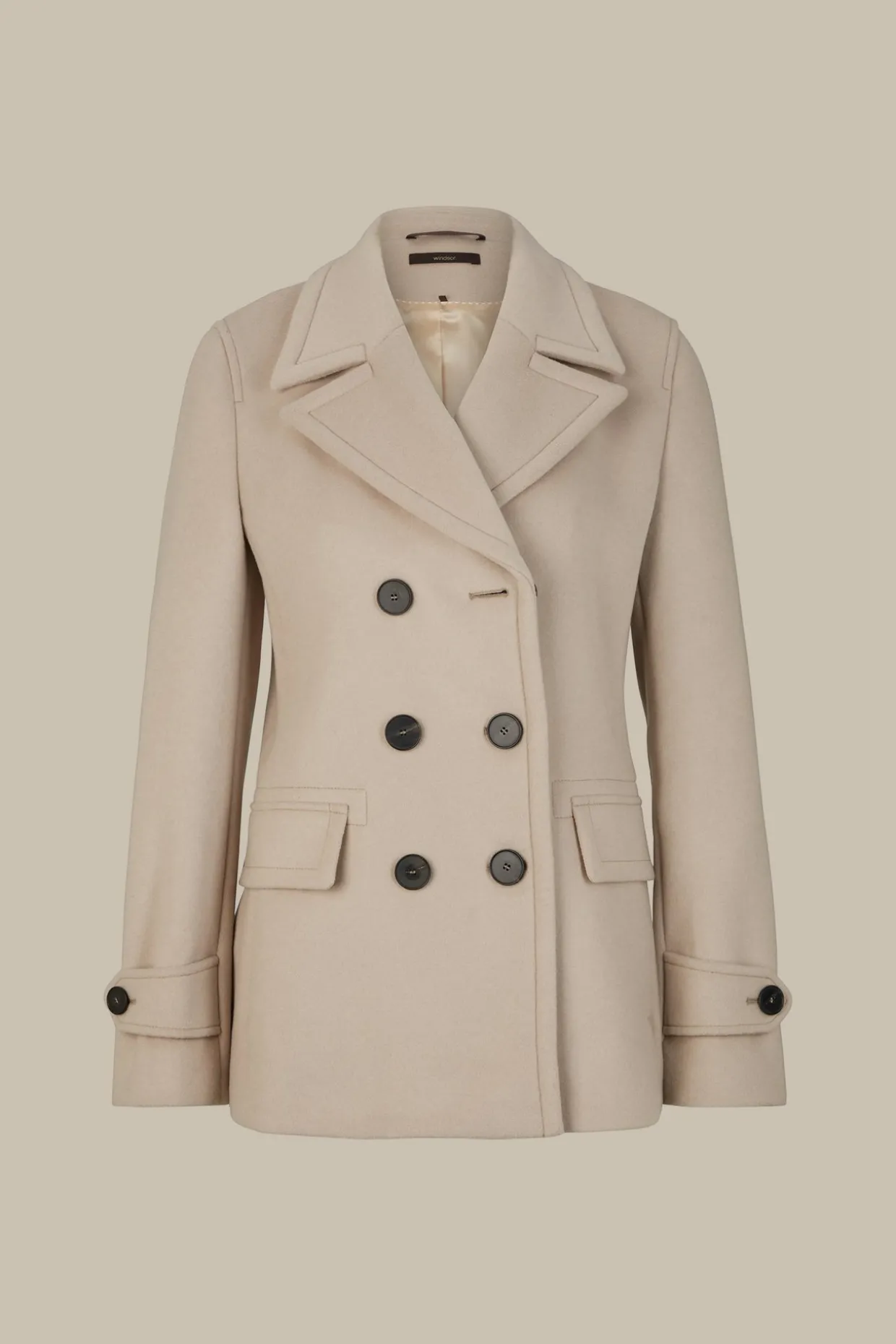 Wollmix-Caban-Jacke In