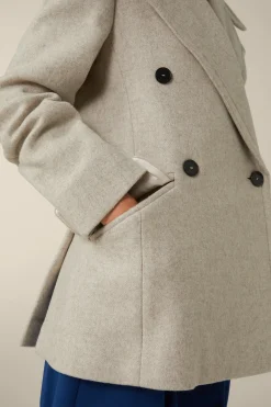 Wollmix-Caban-Jacke In