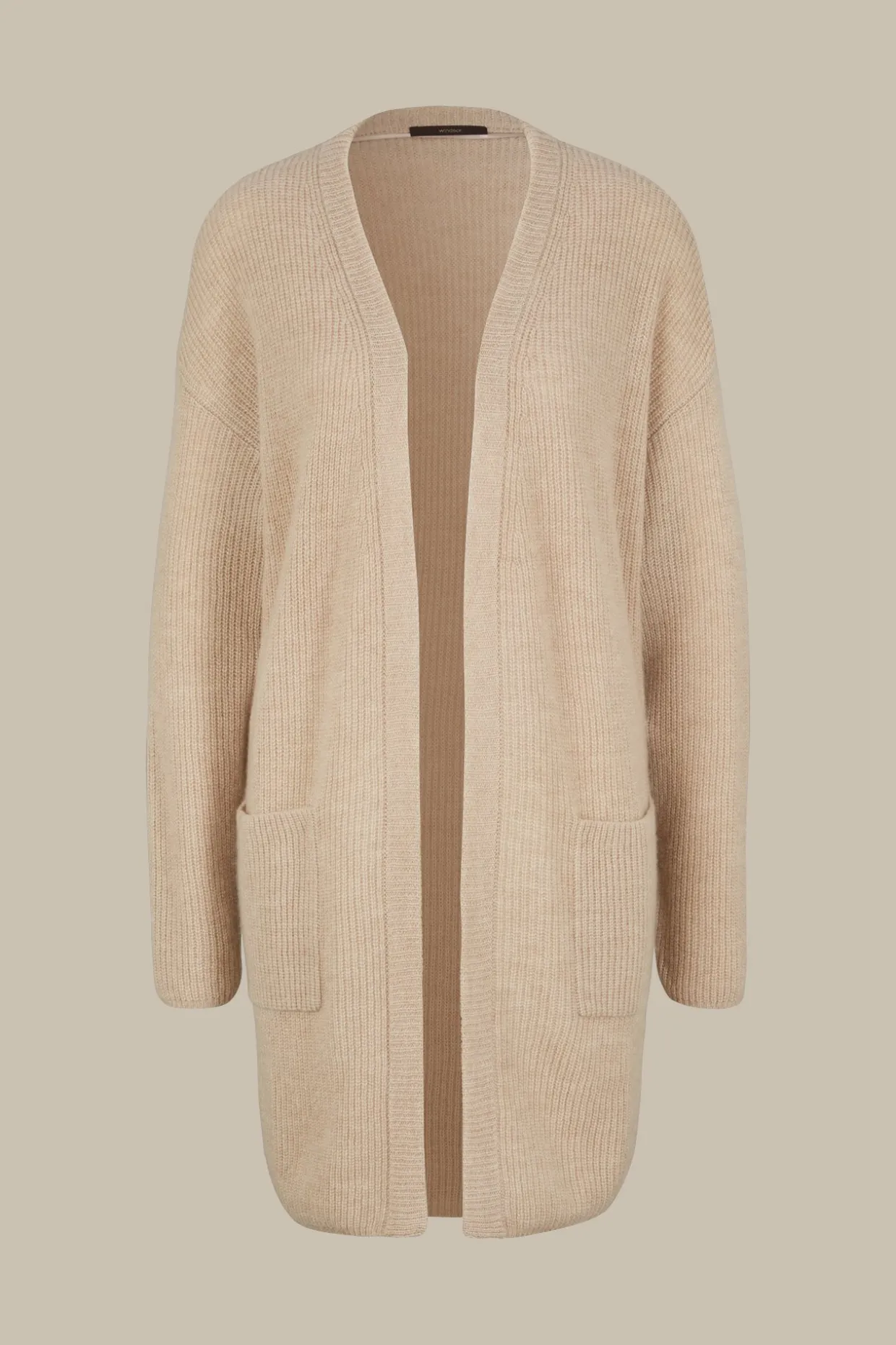 Wollmix-Cardigan Mit Seide Und Cashmere In
