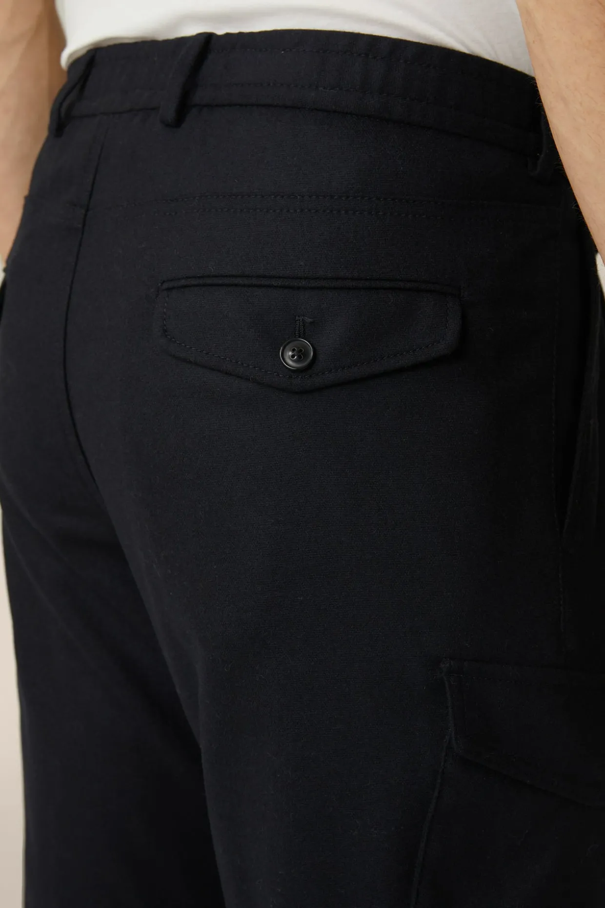 Wollmix-Cargo-Hose Famo Mit Cashmere Und Bundfalte In