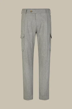 Wollmix-Cargo-Hose Famo Mit Cashmere Und Bundfalte In