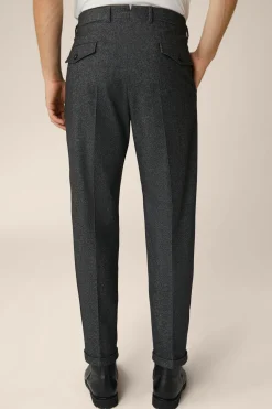 Wollmix-Cashmere-Hose Serpo Mit Bundfalte In