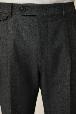 Wollmix-Cashmere-Hose Serpo Mit Bundfalte In