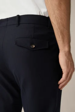 Wollmix-Hose Sapo Mit Bundfalte Und Umschlag In