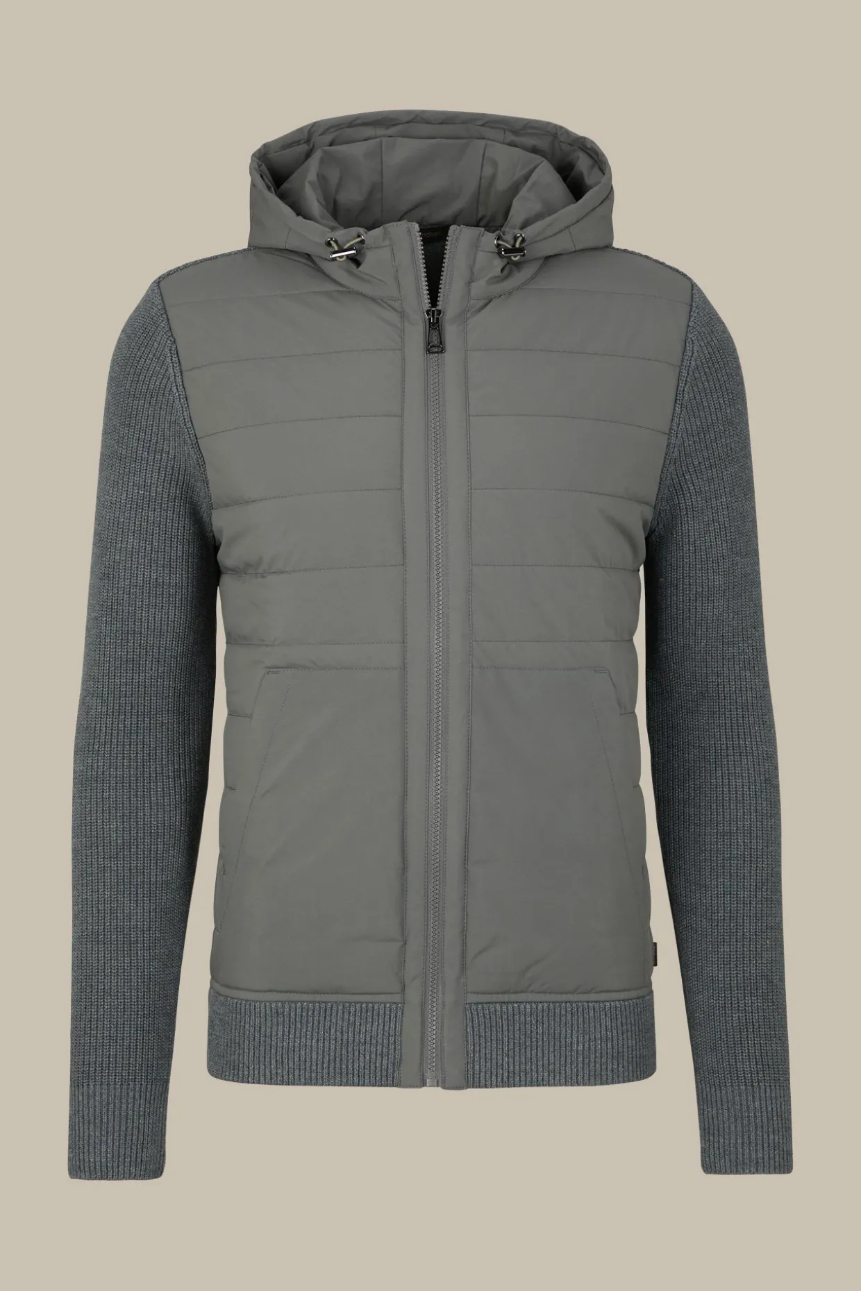 Wollmix-Kapuzenjacke Nelio Mit Steppung In