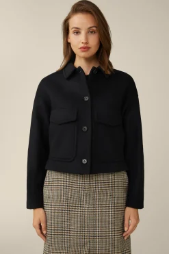 Wollmix-Kurz-Jacke In