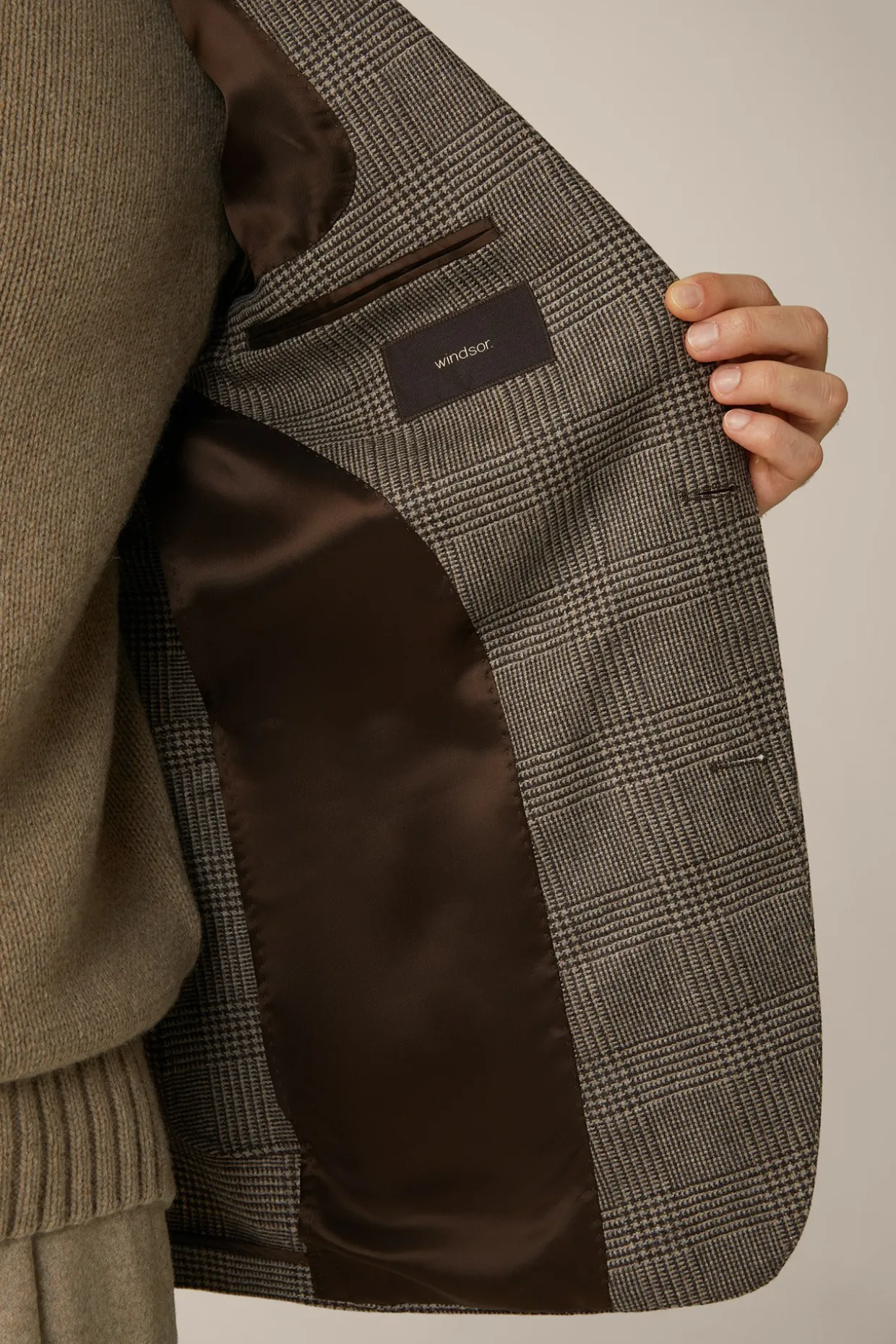 Wollmix-Sakko Sono Mit Cashmere In