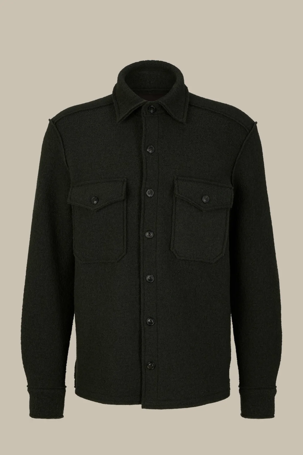 Woll-Overshirt Orio Mit Aufgesetzten Brusttaschen In