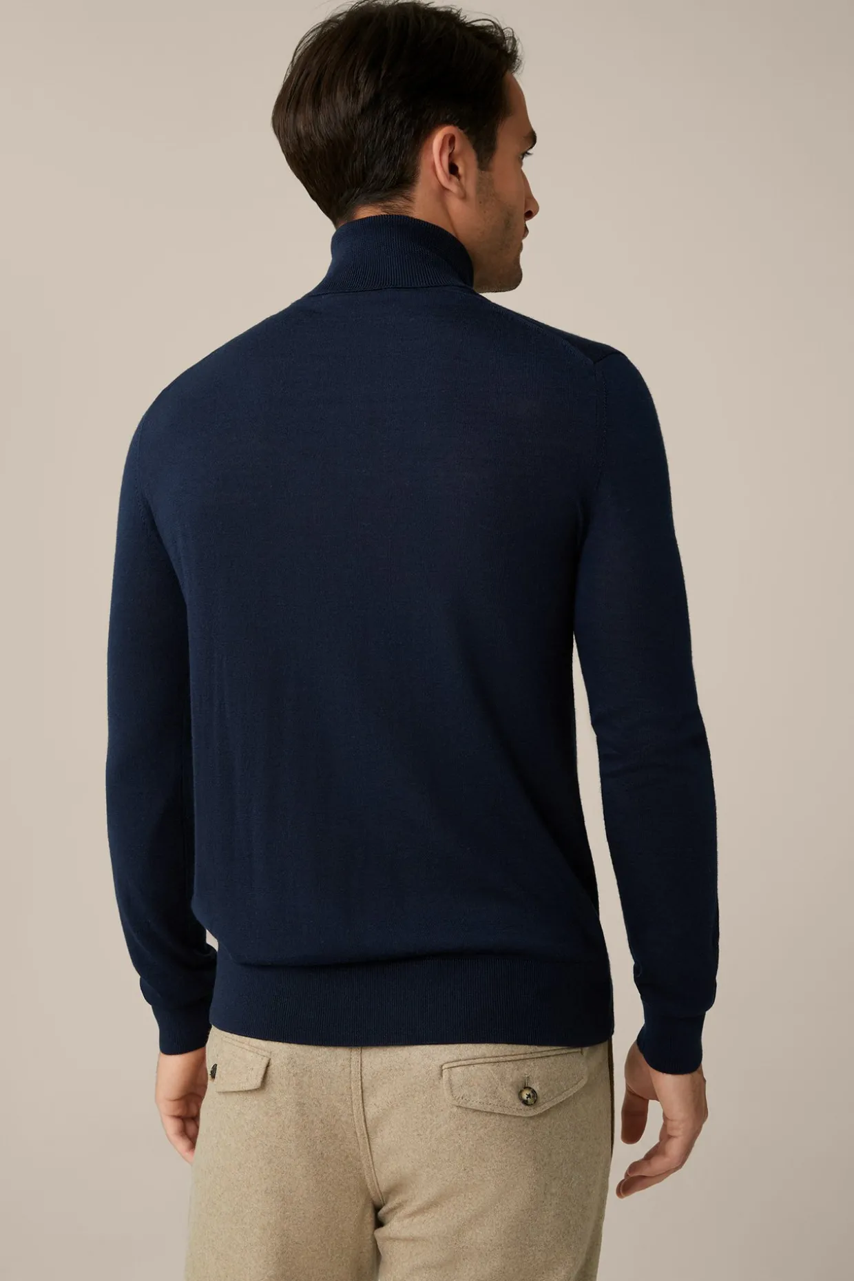 Woll-Rollkragen-Pullover Nando Mit Seide Und Cashmere In