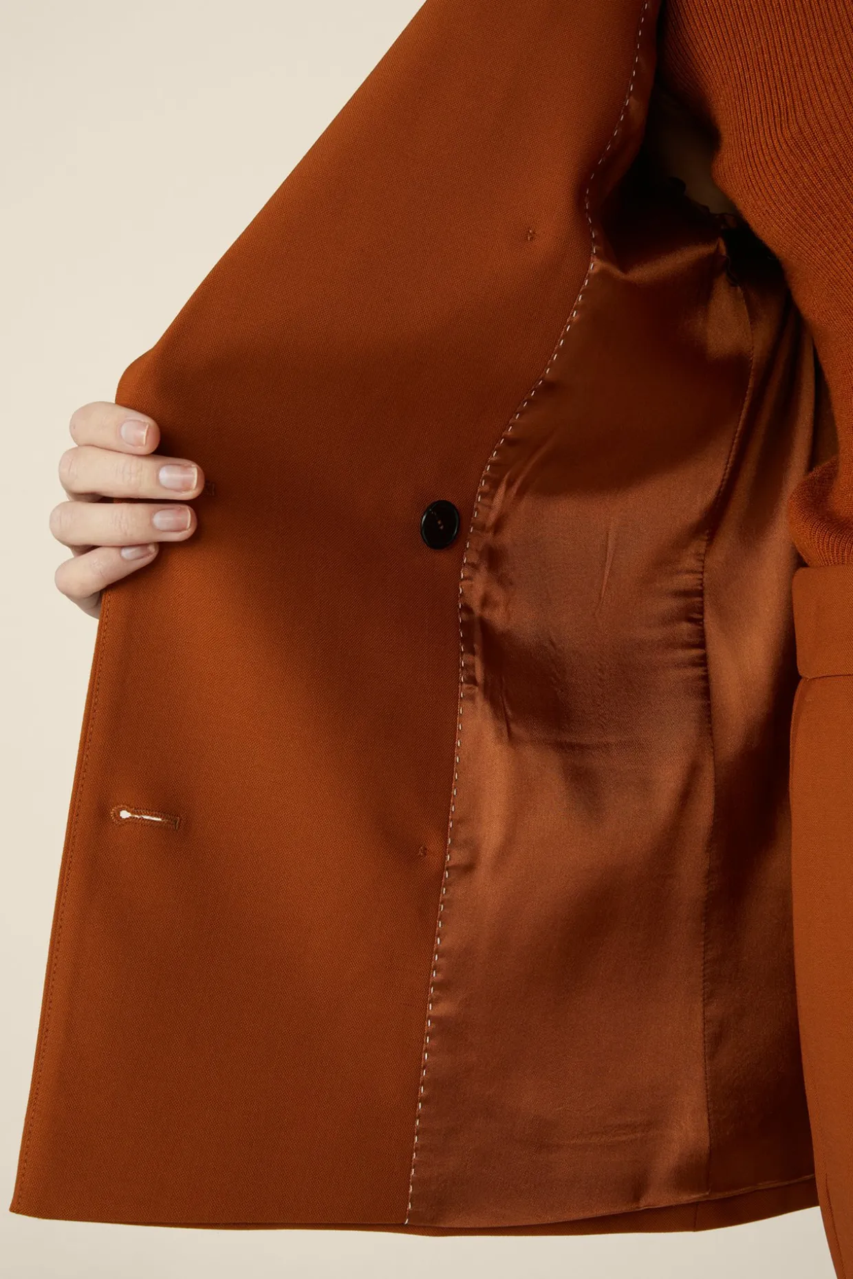 Wollstretch-Doppelreiher-Blazer In