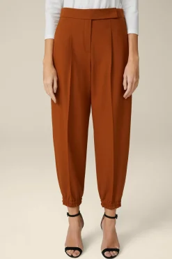 Wollstretch-Hose Im Jogger-Stil In