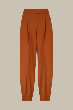 Wollstretch-Hose Im Jogger-Stil In