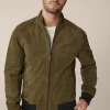 Ziegenvelours-Leder-Blouson Borello In