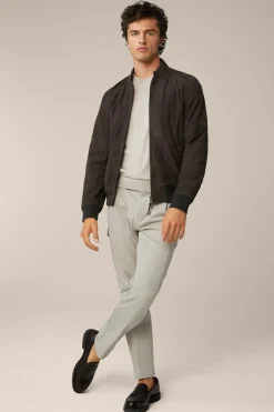 Ziegenvelours-Leder-Blouson Borello In