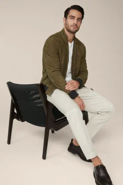 Ziegenvelours-Leder-Blouson Borello In