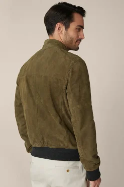 Ziegenvelours-Leder-Blouson Borello In