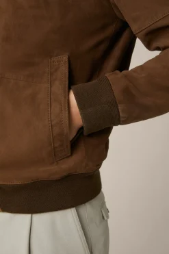 Ziegenvelours-Leder-Blouson Borello In