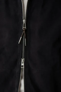 Ziegenvelours-Leder-Blouson Borello In