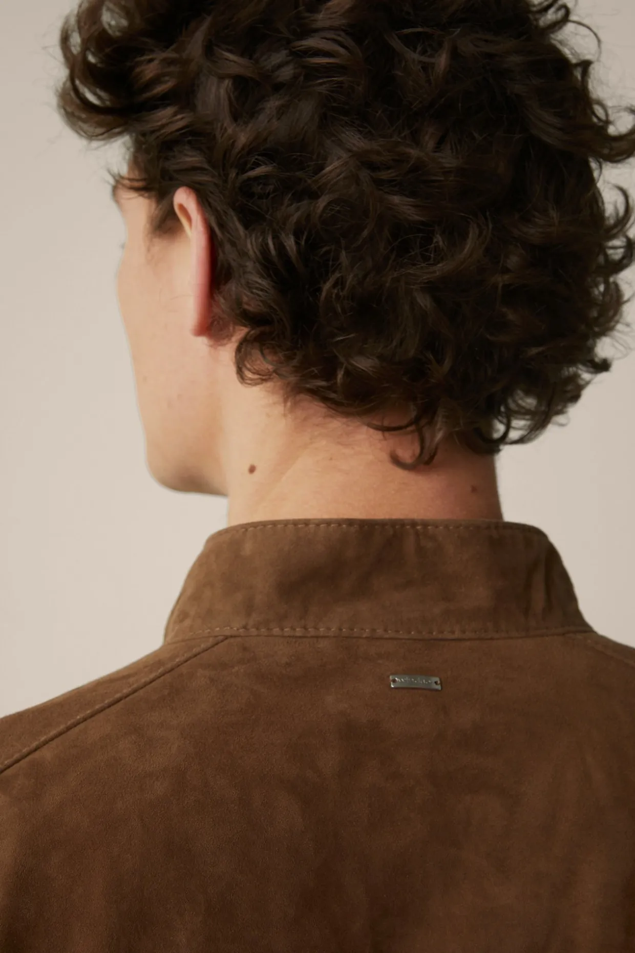 Ziegenvelours-Leder-Blouson Borello In
