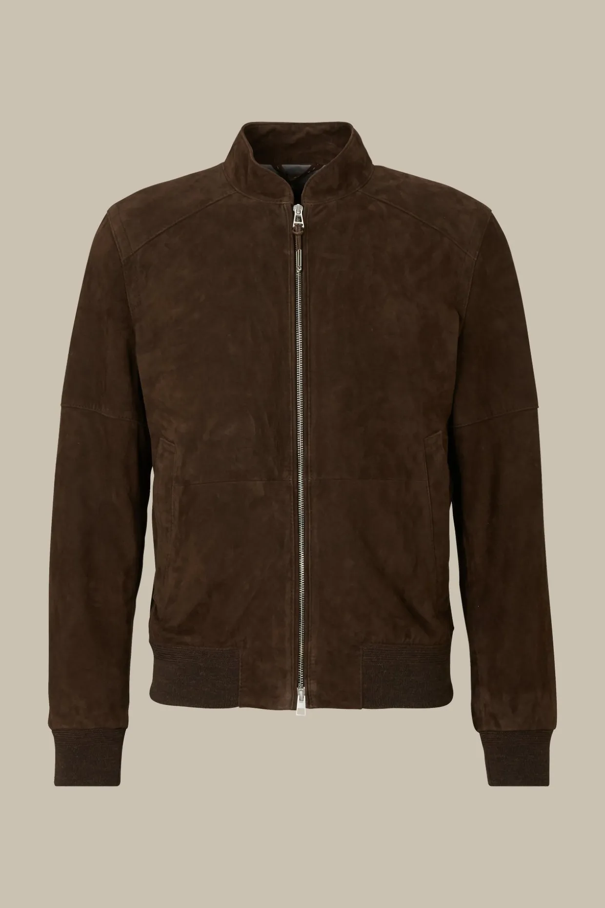 Ziegenvelours-Leder-Blouson Borello In