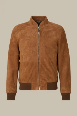 Ziegenvelours-Leder-Blouson Borello In