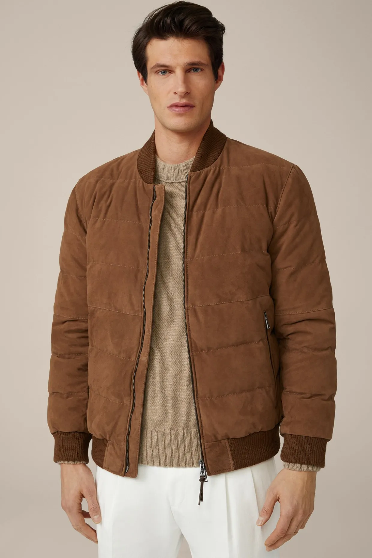 Ziegenvelours-Lederjacke Fornelli In